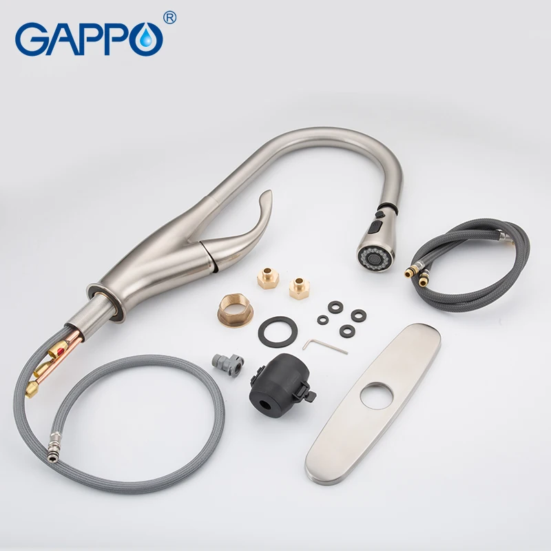  GAPPO Pull Out Kitchen Faucets Sink Faucet Brass Mixer Tap 360 Degree Water Mixer Tap kitchen water - 4000237368218