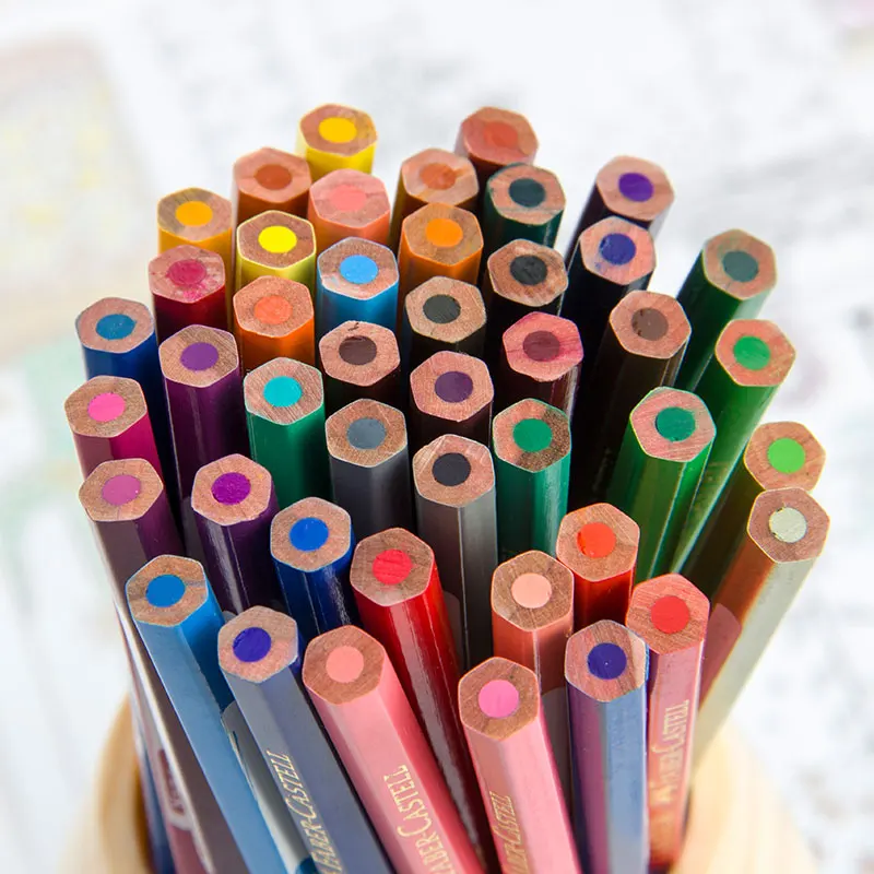 1 шт., водорастворимый цветной карандаш Faber-Castell, 72 цвета на выбор, для рисования, художественные школьные принадлежности, яркий цвет