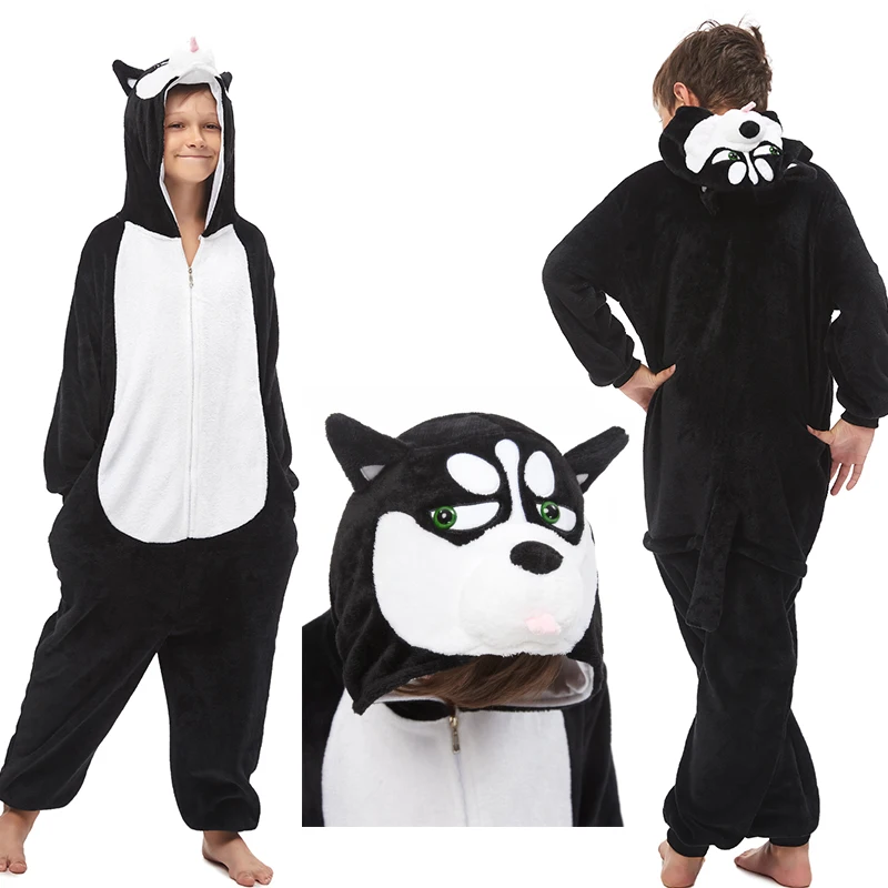 Cartoon Rabbit Pajamas Anime Onesies for Children Animal Panda Stitch Onesie Kids Unicorn Sleepwear Boys Girls Licorne Costumes