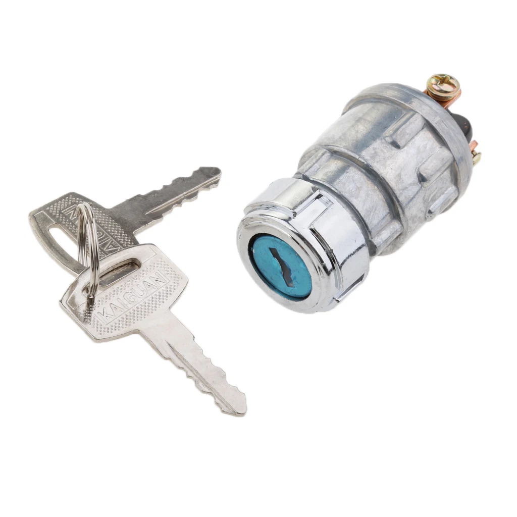 12V Car Ignition Cylinder Switch Lock + 2 Keys 3 Position Universal For 24mm Hole Truck Trailer SUV Pickup RV Camper 10A | Автомобили и