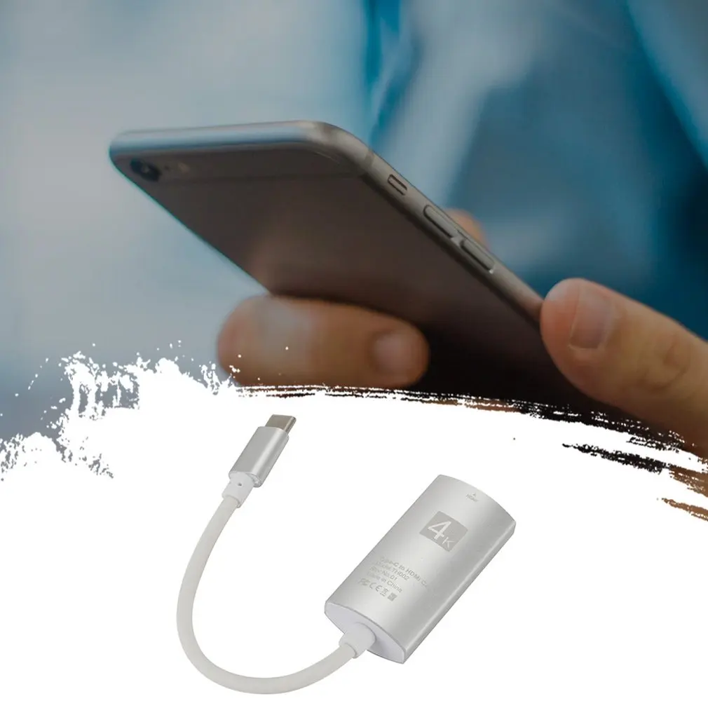 USB C к HDMI 4K кабель адаптер Тип C HDMI Thunderbolt 3 для huawei mate 20 macBook pro pro galaxy S9 HDMI USB-C