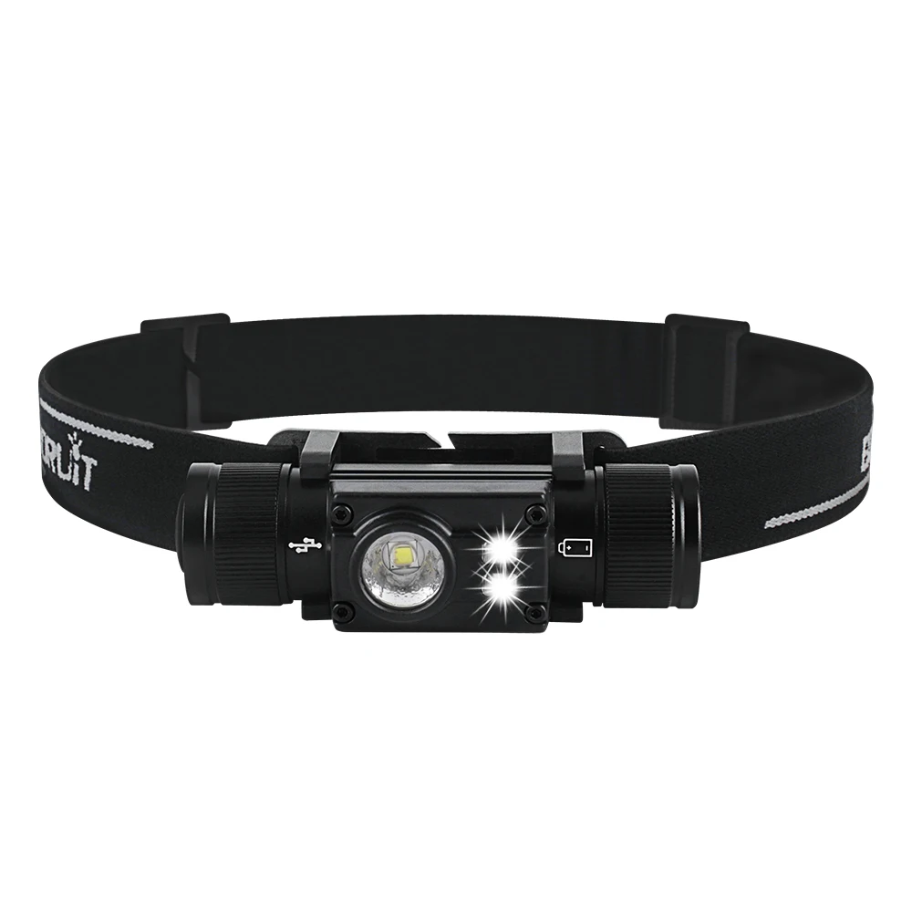LED Headlamp 7-Modes Powerful Waterproof Headlight Type-C Rechargeable