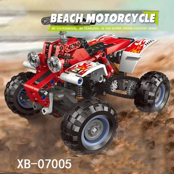 

New Beach Motorcycles Heavy Truck Vehicle Model Set Building Blocks Bricks Toys Gifts Compatible With Toys Technic