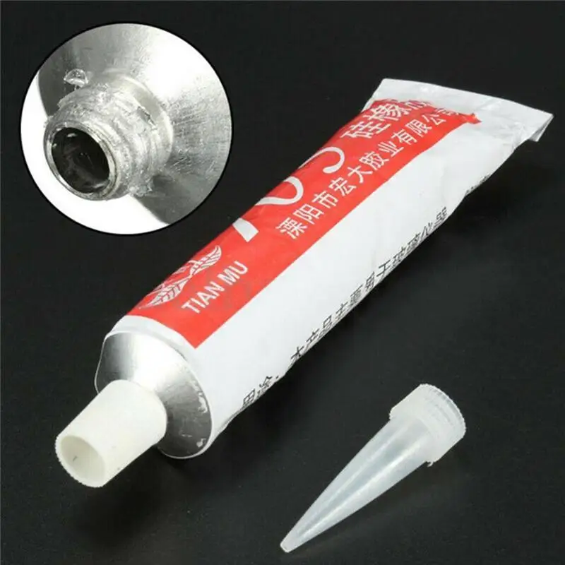 

1pc Natural Transparent Silicone Rubber Insulation Seal Environmental Protection High Temperature Waterproof Sealing Glue