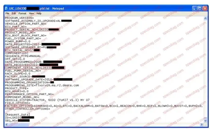 Джон Полезная нагрузка файлы PLD калибровка файлов |