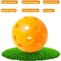 12PcsPractice Golf Balls  Hollow Plastic Golf Training Balls Colored Airflow Golf Balls Swing Practice Driving Range PE Toy Ball 2
