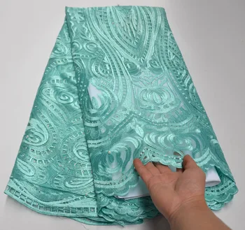 

Latest African Lace Fabric 2020 High Quality Nigerian Lace Material French Tulle Net Swiss Embroidery Manufacturer Wholesale Z-9