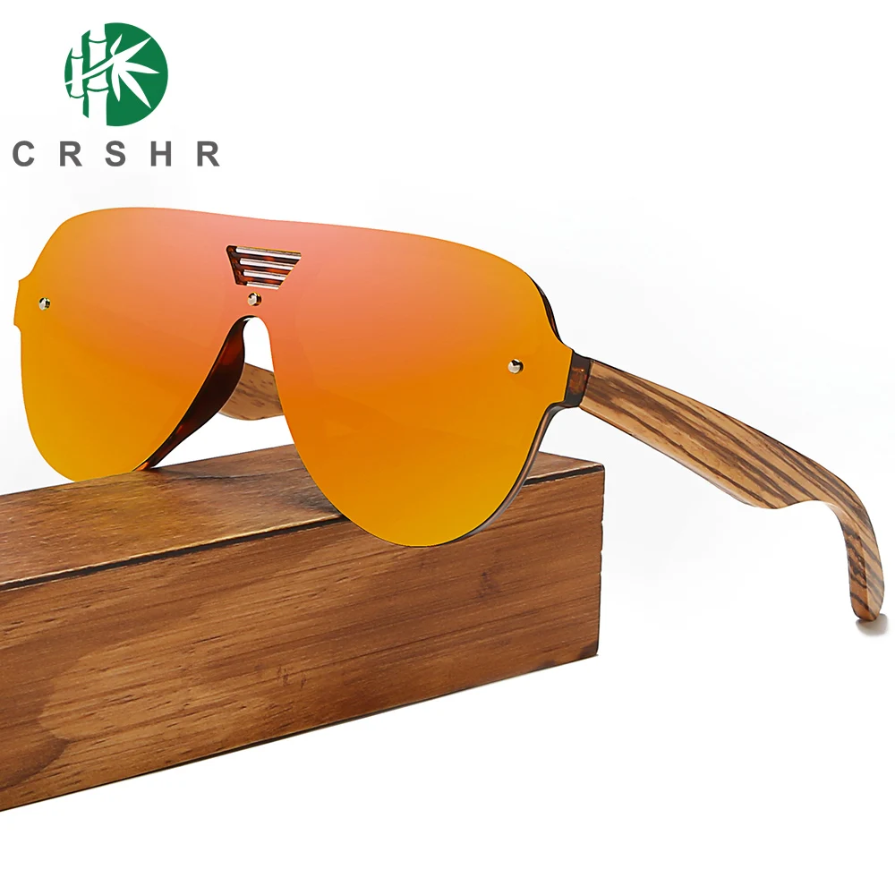 Натуральные деревянные солнечные очки Мужские поляризационные Модные