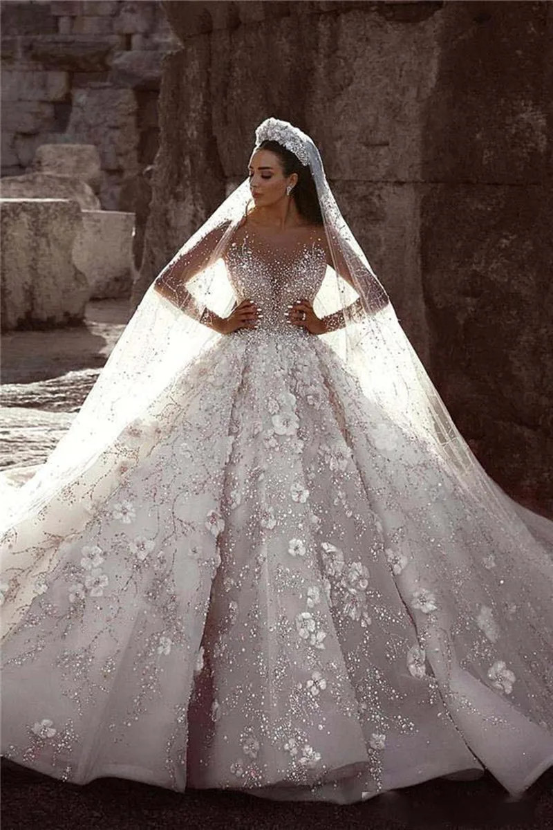Glamorous-Luxury-Dubai-Arabic-Wedding-Dress-New-Fashion-Lace-Ball-Gowns-Bride-Dress-Long-Sleeves-3D (2)