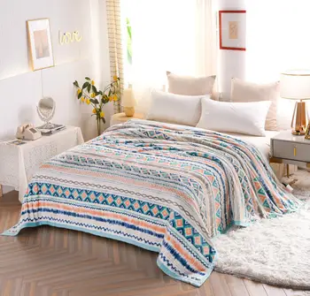 

Coral Fleece Blanket Siberian Style Winter Blanket For Beds Plaid On Sofa Soft Blankets Warm Thick Queen King Plush Plaid