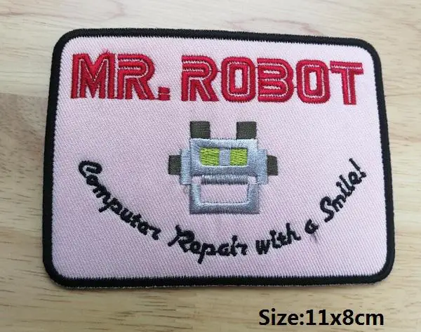 Triumph N7 Mr I Mr Robot Pow And Peace Love модная ткань с переводной значок нашивки значки - Цвет: Зеленый