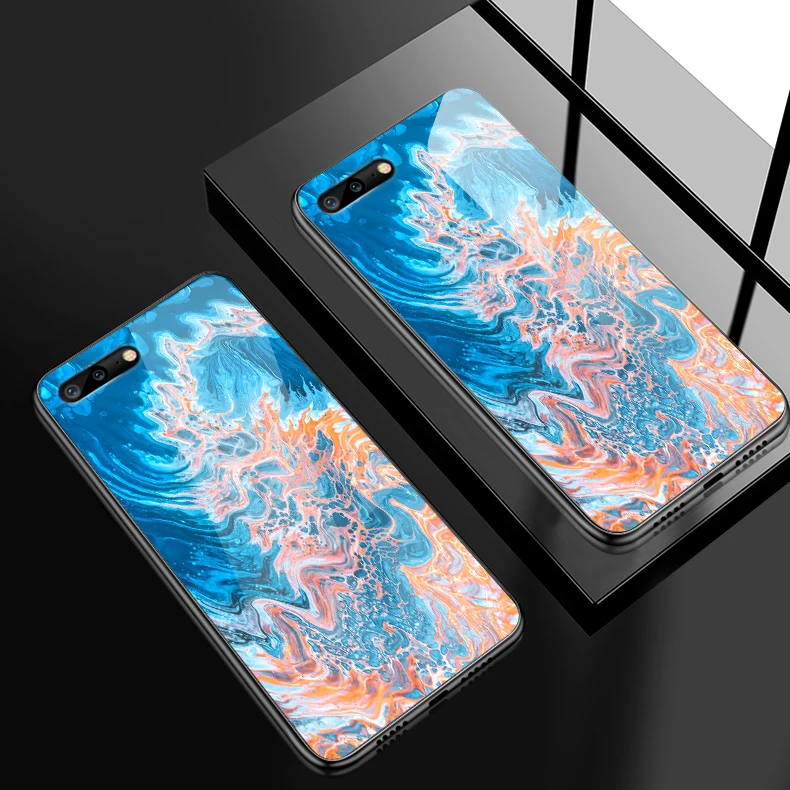Закаленное Стекло чехол для iPhone 5S, se, 6, 6 S, 7, 8 Plus XR XS MAX чехол для Meizu M5 M6 M8 M9 Примечание 16th плюс противоударный Твердые чехлы - Цвет: W381