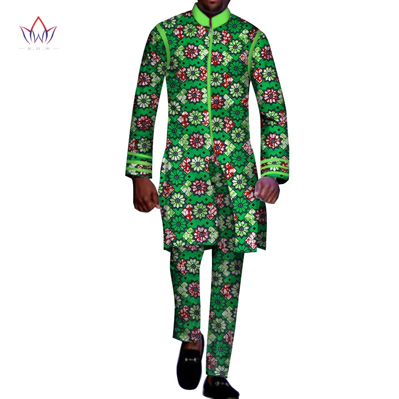 2019 натуральный осень мужская одежда в африканском стиле плюс Размеры 6XL Дашики Для мужчин 2 шт большого размера в африканском стиле Для