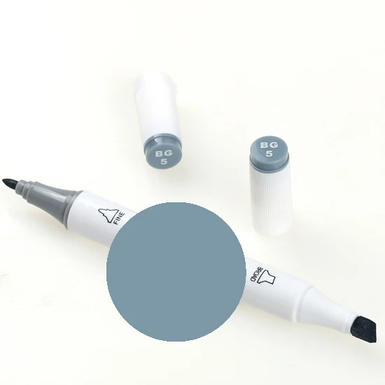 Дополнительные цвета, подходящие для художественных маркеров, кисть, ручка для эскизов, маркеры на спиртовой основе, двойная головка, манга, ручки для рисования, товары для рукоделия, водонепроницаемые - Цвет: BG5