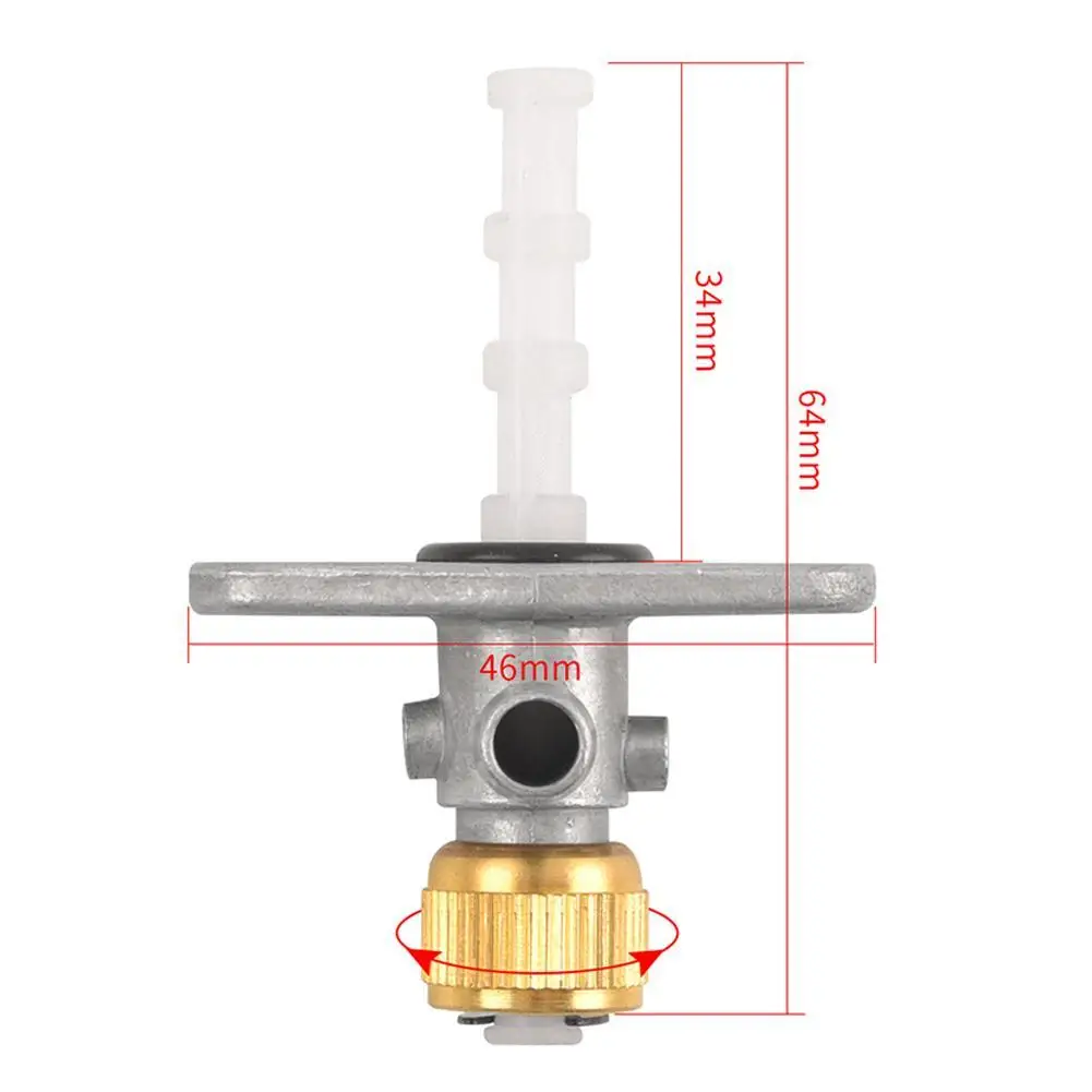 Soupape de Réservoir de Carburant de Moteur, Robinet D'arrêt D'interrupteur  de Réservoir de Carburant Petcock en Métal de Moteur M16x1.5 pour