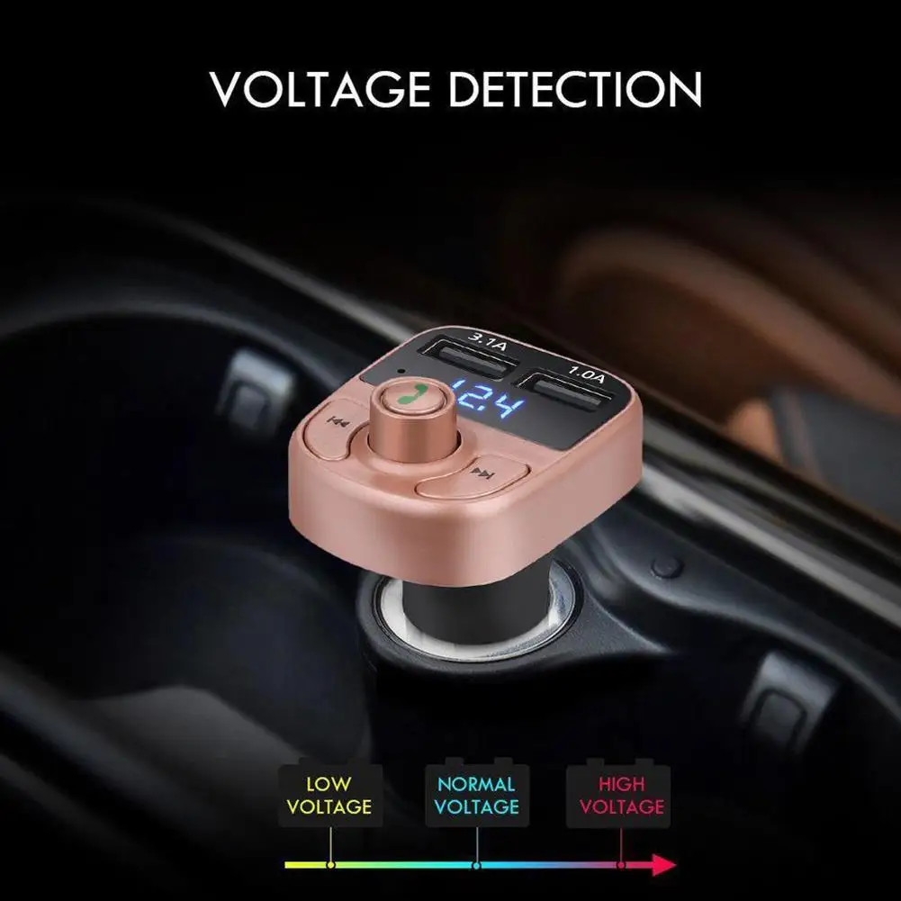 Беспроводной Bluetooth Handsfree автомобильный комплект fm-передатчик MP3-плееры двойной USB зарядное устройство
