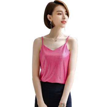 

Cz0760 Lady Vest Female Sleeveless Backing Shirt Wild Gradient Sling Vest Female