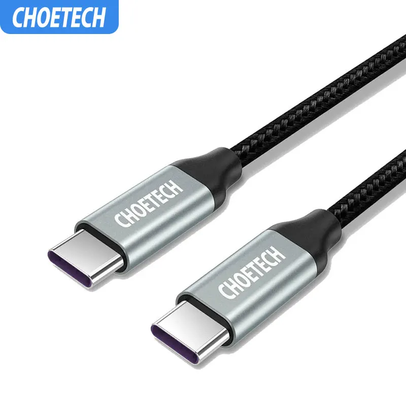 CHOETECH type C USB кабель для быстрой зарядки данных USB C для type C кабель 3.3ft/1M для samsung S8 S10 телефонный кабель для huawei Xiaomi