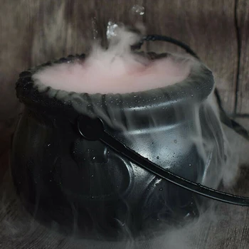 

Halloween Cauldron Mist Maker Fog Machine Prop Color Changing Witch's Brew Pot TB Sale