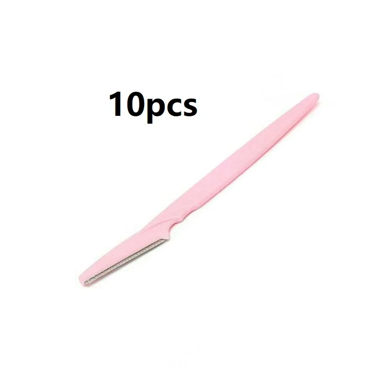 Eyebrow Trimmer Blade Shaping Knife Face Blades Hair Removal Scraper Shaver Woman 10pcs/Lot cosmetic makeup tools eyebrow trimmer blade eyebrow scraper