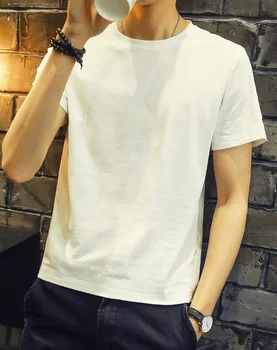 

new summer men's short-sleeved t-shirt ins trend on the clothes tide brand wild half-sleeve male 11061