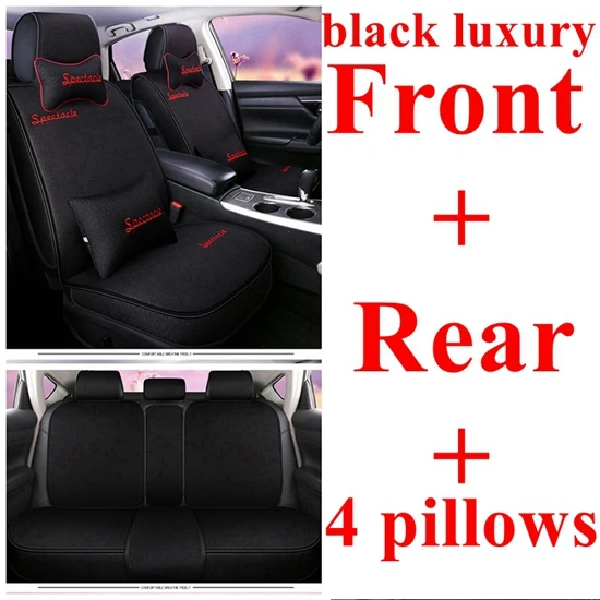 Сиденья для Kia K2 Rio Sportage Ceed Rio 3 Cerato Sportage Mazda 2 3 6 CX-5 peugeot 407 508 Mercedes w204 w211 w203 - Название цвета: black luxury