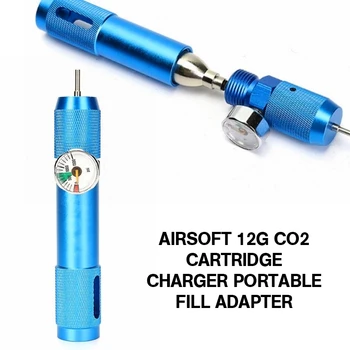 

PINTUDY Pressure Gauge Pressure Measuring Instruments Airsoft 12g CO2 Cartridge Charger Portable Fill Adapter + 0-1500 2019 New