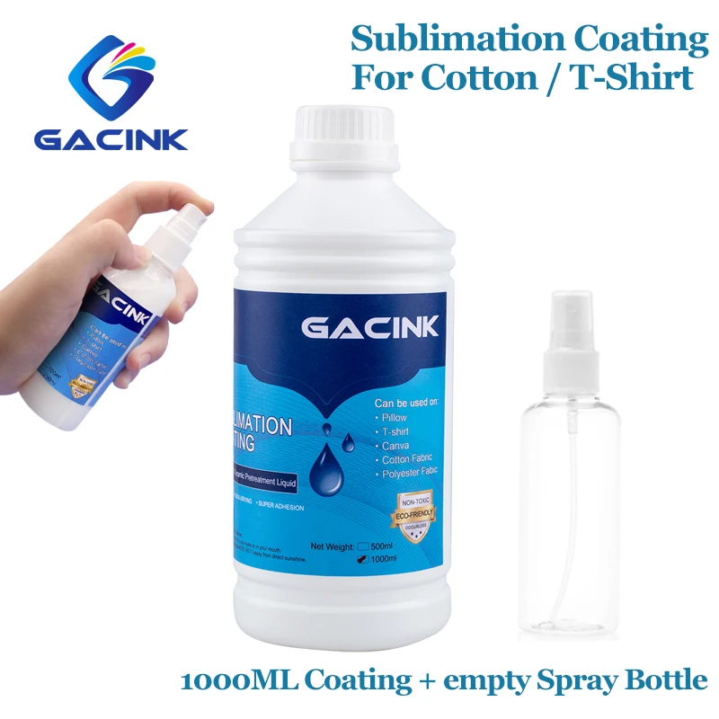 2 Pack Sublimation Coating/spray for 100% Cotton T-SHIRTS