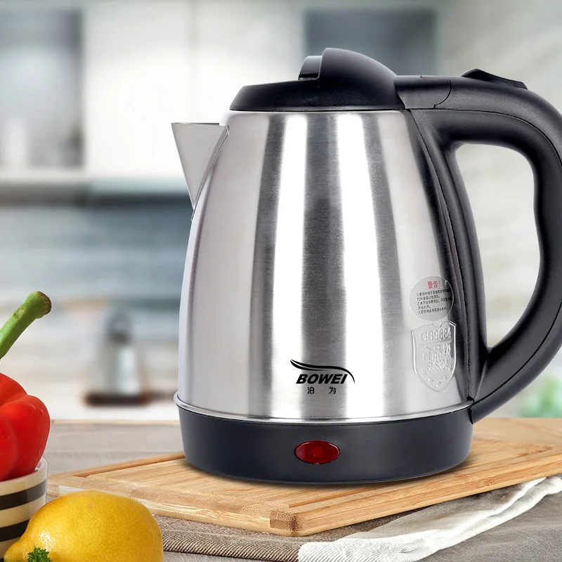 Kettle Electric Heater Water Boiler Travel Black Metal Teapot Artifact