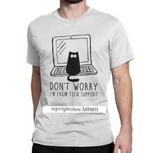 Eu sou do suporte técnico tshirts programador computador desenvolvedor geek nerd lazer camiseta gola redonda camisetas topos