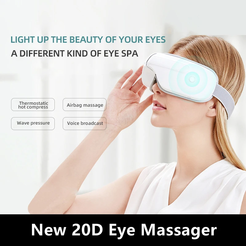 

DSMY 20D Vibration Eye Massager Portable Smart Airbag Heating Music Eye Protector To Relieve Fatigue Anti Dark Circles