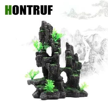 

Fish tank aquarium ornament simulation resin rockery fish shrimp crab refuge mini resin rockery decoration ornaments crafts