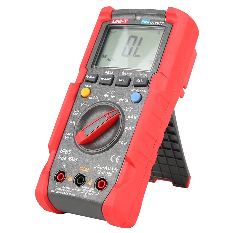 Professional Multimeter UNI-T true RMS IP65 waterproof / dustproof digital multimeter, temperature / LoZ voltage UT191E/UT191T