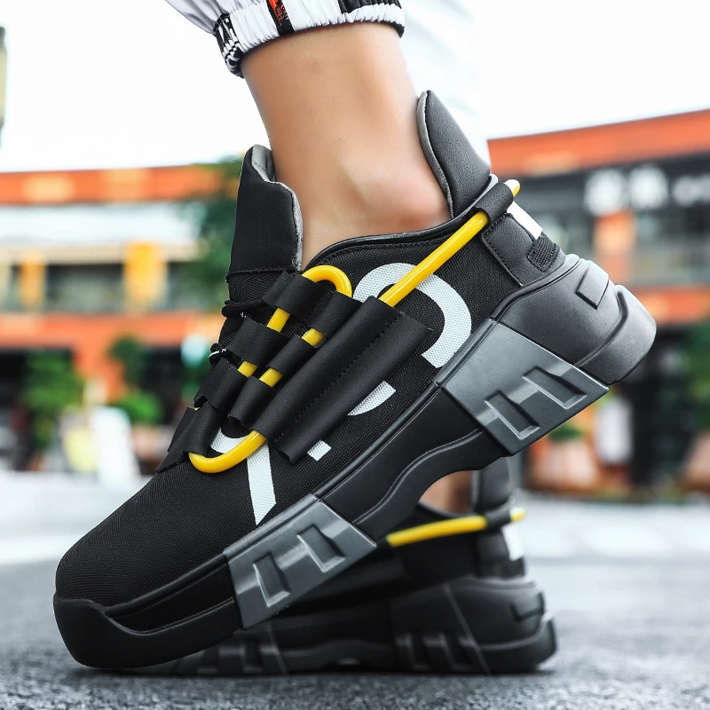 

Fires Fashion Men Casual Shoes Thick Bottom Men Sneakers Trend Outdoor Men Shoes Light Breathable Hot Sale Popular Leisure Shoes