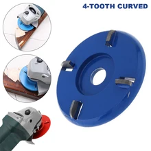 

4 Tooth 90mm 16mm Wood Carving Disc Tools Angle Grinder Accessories Milling Cutter Fit for Woodworking / Tea Tray Digging