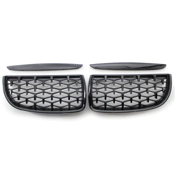 

Car Front Sport Grill Bright Black Double Slat Kidney Grille Front Bumper Grill For BMW 3-Series E90 2006-2008 Auto Accessories