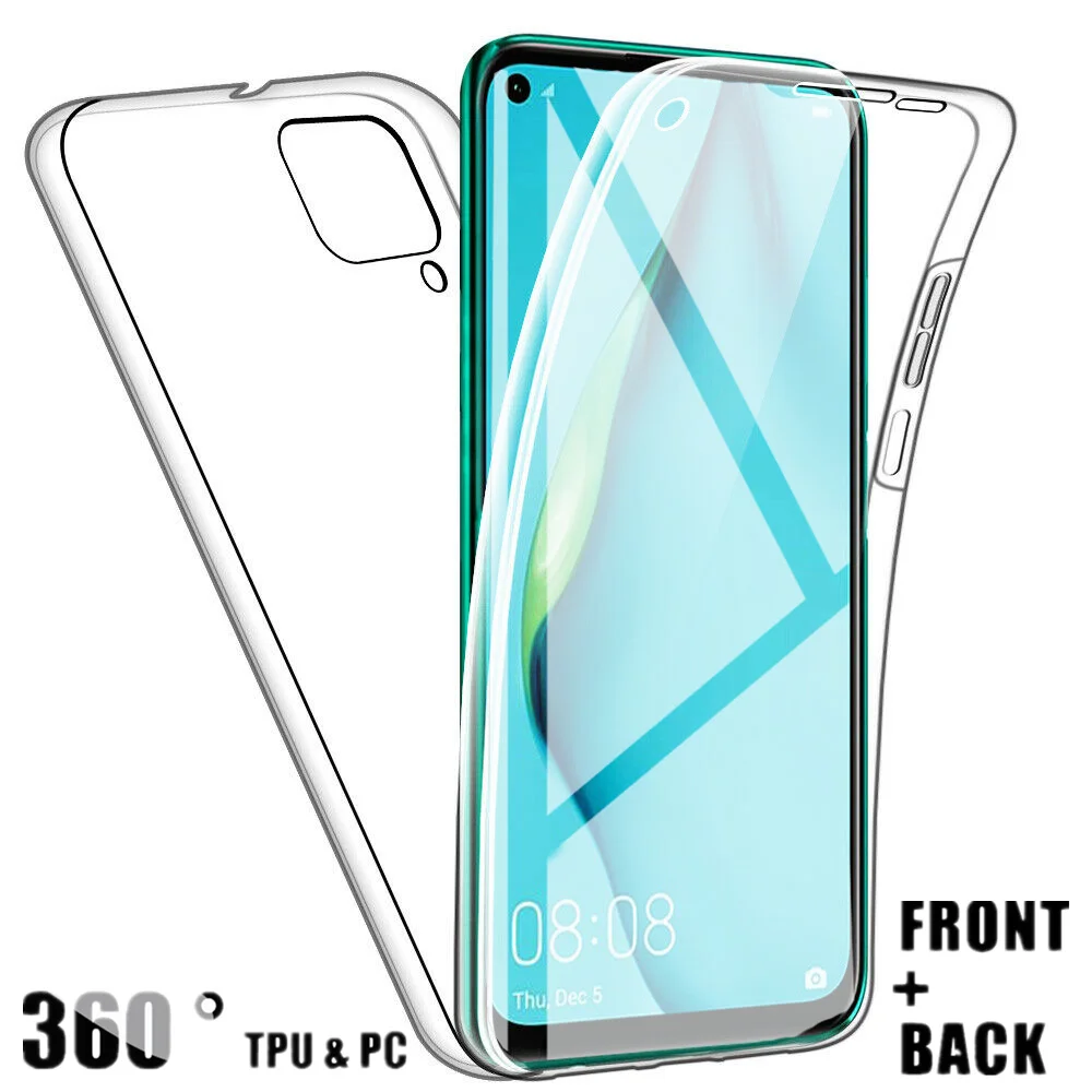 Чехол для Huawei P40 Lite E двойные Чехлы 360 дюйма передней и задней панели из