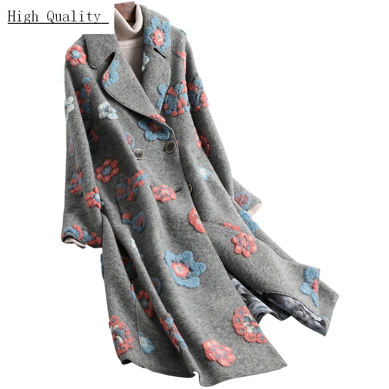 

Real Fur Coat Female Autumn Winter Jacket Women Clothes 2020 Korean Vintage Floral Sheep Shearing Jackets Wool Tops 062