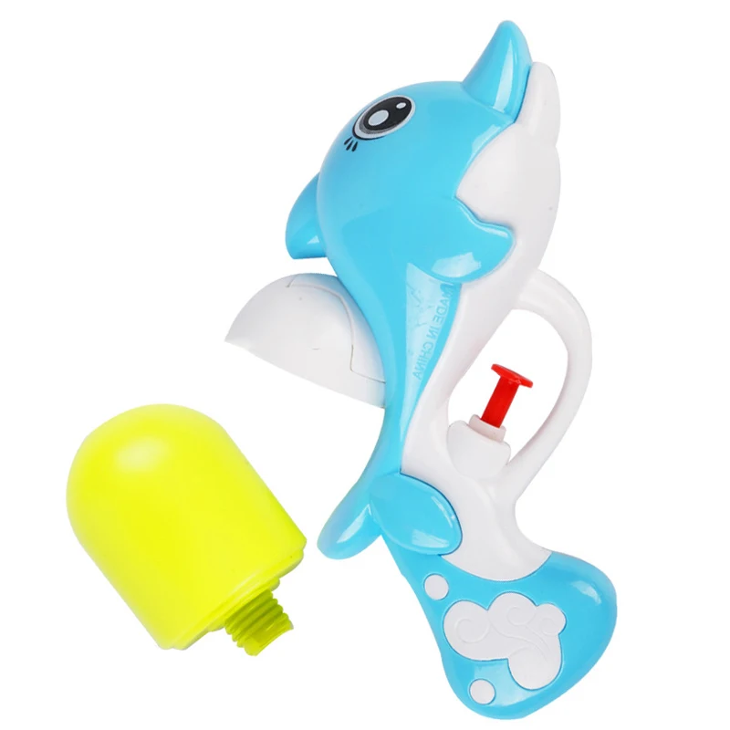 Baby Bath Toys Cartoon Dolphin Water Gun Kids Water Toys Children Bathing Toy Outdoor Beach Blaster Gun Parent-Child interaction