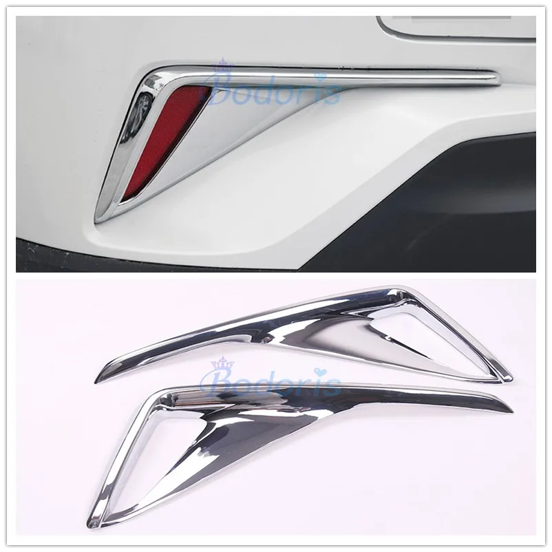 

For Toyota C-HR CHR C HR 2016 2017 2018 Silver Color Rear Fog Lamp Cover Light Overlay Frame Chrome Car Styling Accessories