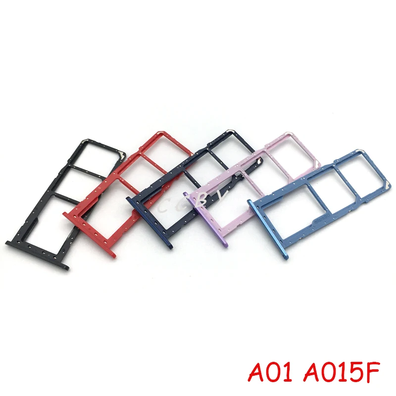50PCS Sim Card Tray SD Reader Holder For Samsung Galaxy A01 A015F A11
