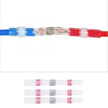 

200Pcs BST-1 Heat Shrink Tinned Copper Wire Terminal Connector for Electrical Engineering Heat Shrink Terminal