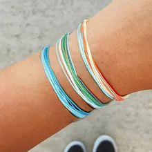 Mostyle Lucky Charm тибетские браслеты и браслеты для женщин и мужчин ручной работы узлы черный веревочный браслет-Амулет