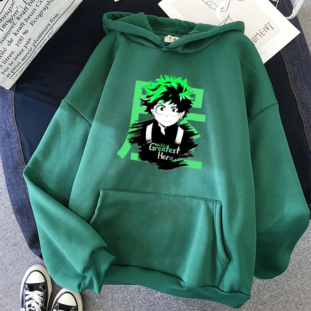 My hero academia hoodie Unisex The Worlds Greatest sweatshirt Harajuku Oversize loose fashion casual pullover hoodie Streetwear 5
