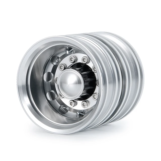 AXSPEED 1/2/4Pcs Metal Rear Wheel Rim Hube for 1/14 Tamiya Trailer Tractor Truck RC Car Truck Upgrade Parts