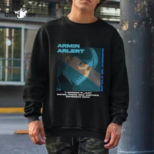

Anime Attack on Titan Manga Hoodie Armin Arlert Sweatshirts Tops Sweatsuit Sudadera Felpa Moletom Letter Hip Hop Streetwear Men