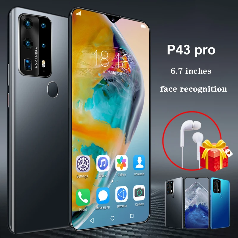 NEW 6.7inch P43pro Smartphone 8GB RAM 512GB ROM