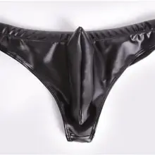 Мужские сексуальные шорты из искусственной кожи, сексуальные тонкие обтягивающие Стильные шорты с низкой посадкой