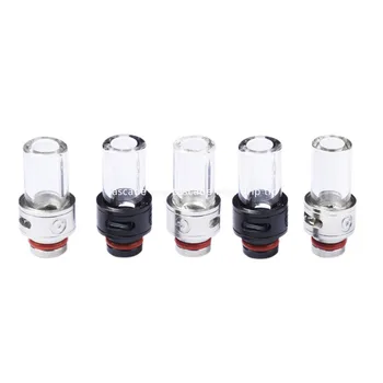 

Round Bottom Pyrex Glass Stainless Steel 510 Drip Tip for cascade one cascade mini/cascade baby se/kylinmini