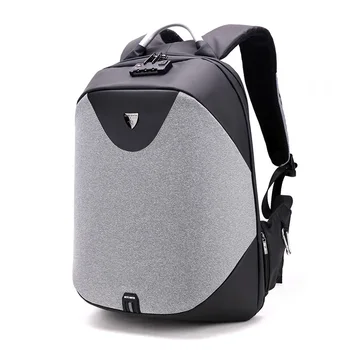 

Men Backpack Password Lock Anti theft 15" Laptop Backpack USB Charging Fashion School Backpack Waterproof Male Travel Bag 24L